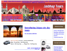 Tablet Screenshot of jasbhagtoursindia.com